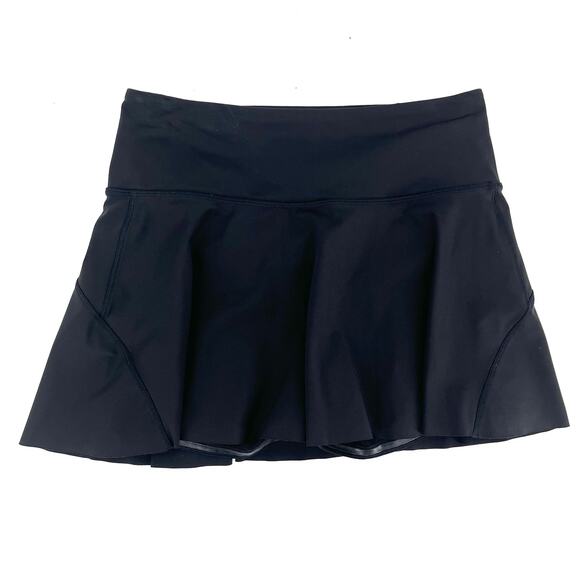 Athleta Women's Black Ace Skort Tennis Skirt Pockets Short (small) - Picture 3 of 8